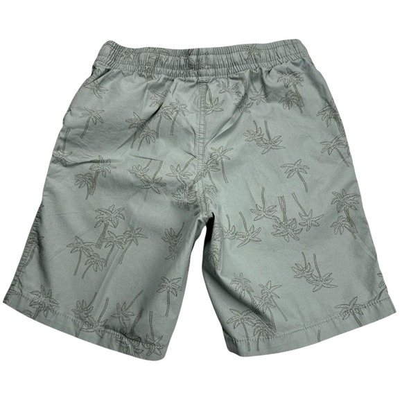 Gap Youth Kids Poplin Pull-On Elastic Waist Shorts – Palm Tree Print – Size XL‎ - Picture 2 of 11